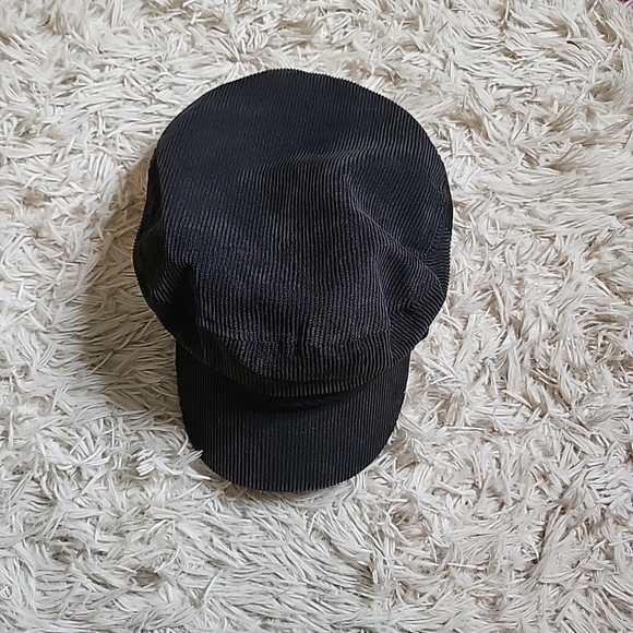 *SOLD* Urban Outfitters Black Corduroy Newsboy Cap The Ringo Cap Retro Hat - Picture 10 of 11